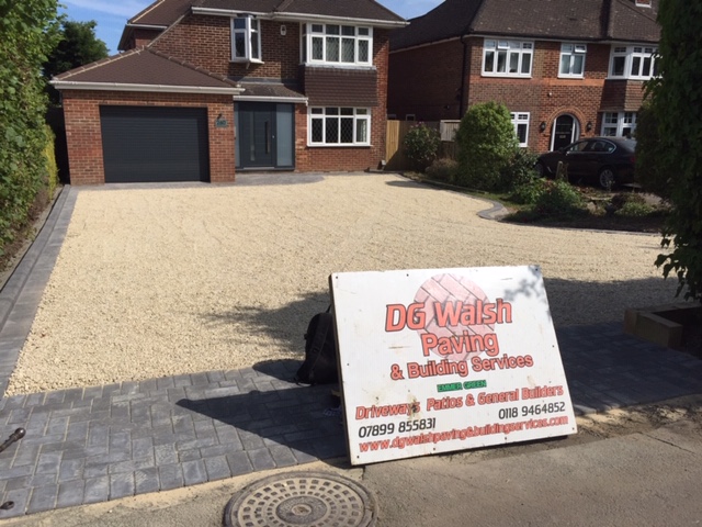 Gravel drives in Emmer Green, Reading, Berkshire by your friendly local builders