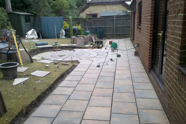 Walkway in Emmer Green, Reading, Berkshire by your friendly local builders